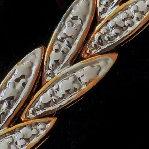 Beautiful Diamond like bracelet earrings set 8” L Gold Silver - Picture 4 of 17